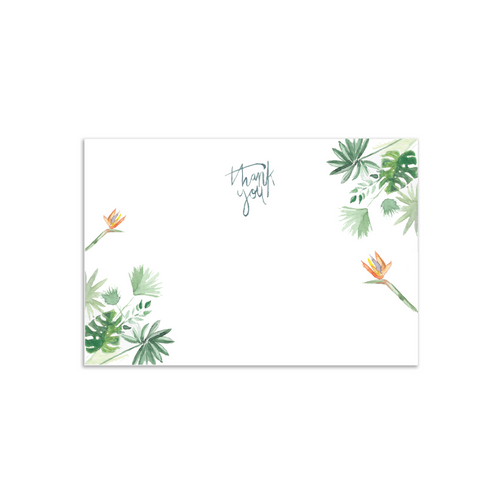 Tropical Thank You Cards, Blank, 10-Count