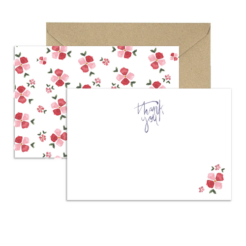 Floral Thank You Cards, 8-Count